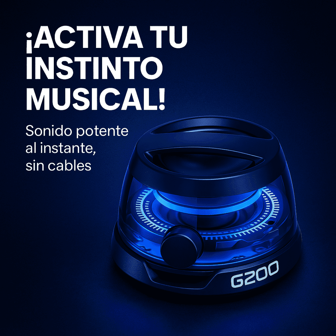 ¡Transforma tu sonido con estilo! con el Altavoz Magnetico G200