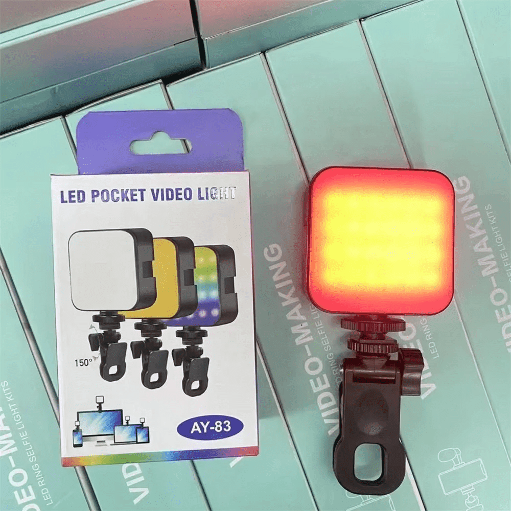 LUCES RGB CON RANURAS Y PINZA