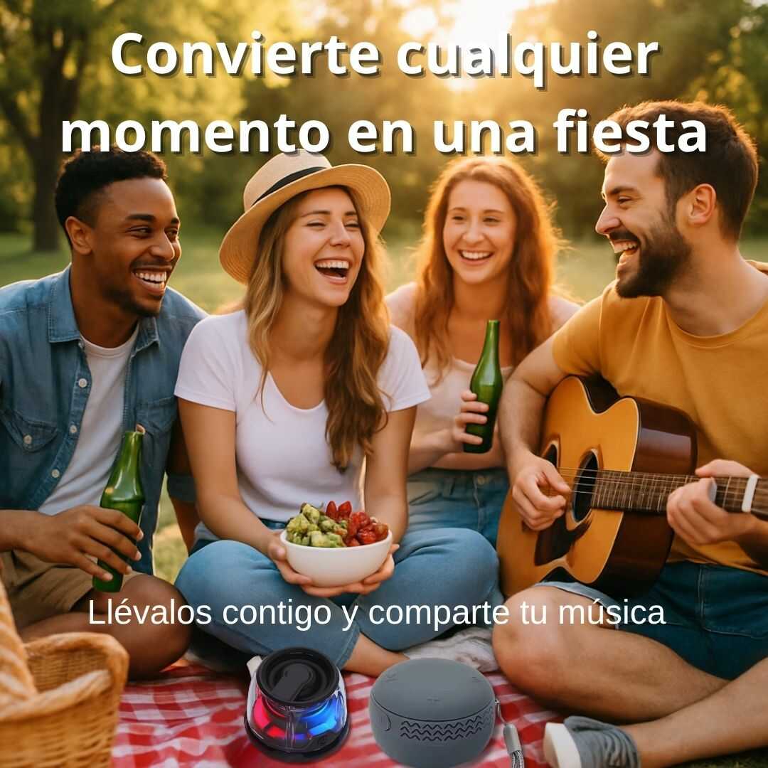 🎶 ¡2x1 en Mini Altavoces! 🔊
