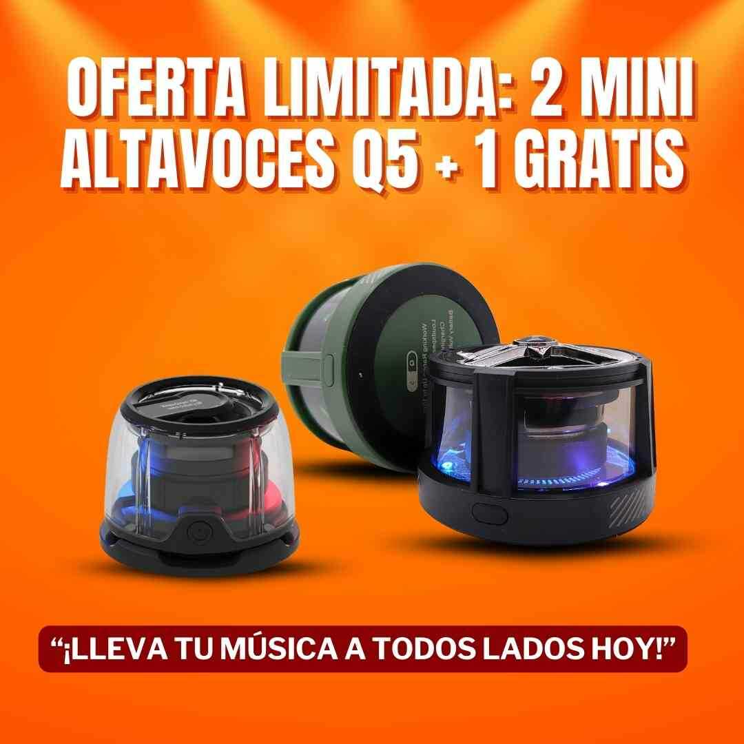 🔊Compra 2 Altavoz Q5 y lleva el tercero sin costo adicional