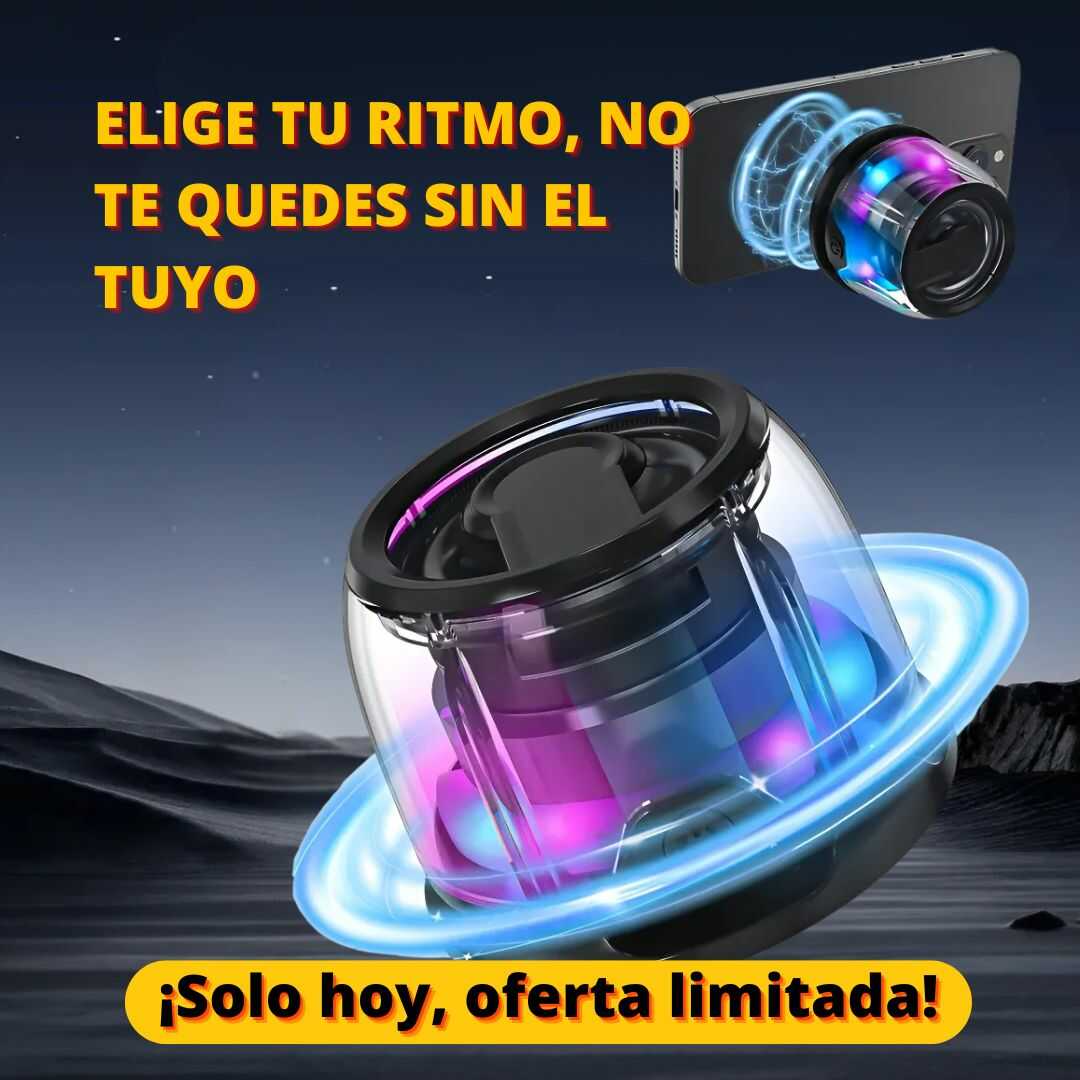 RUGE TU MÚSICA A DONDE VAYAS CON EL ALTAVOZ SONIDO POTENTE Y MAGNETICO