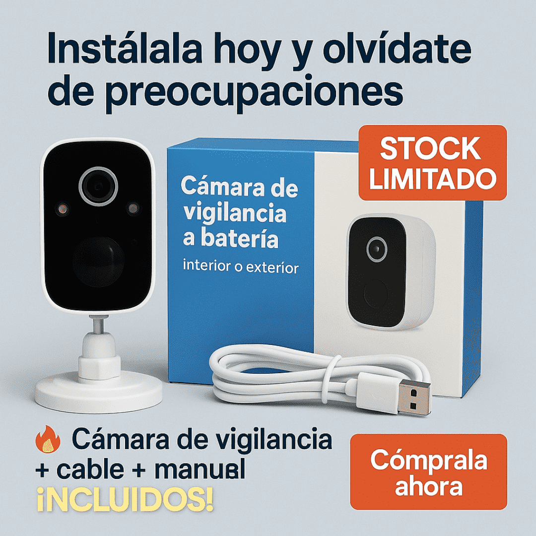 Cámara VigiSmart - con ia y bateria de larga duración