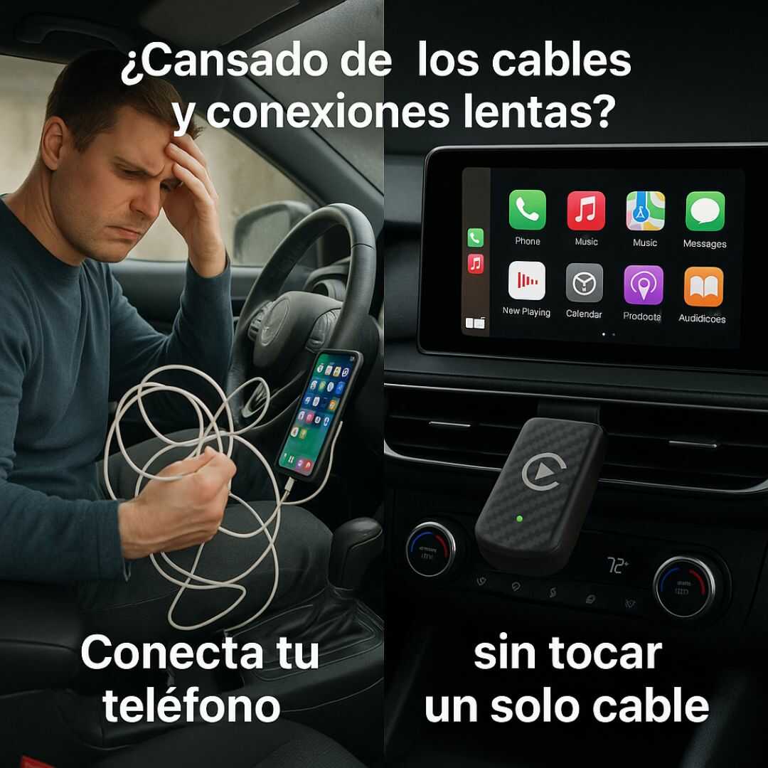 CarPlay y Android Auto - Adaptador inalambrico