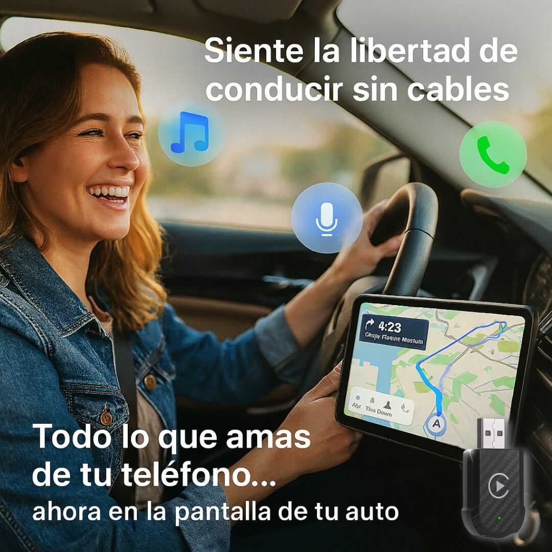 CarPlay y Android Auto - Adaptador inalambrico