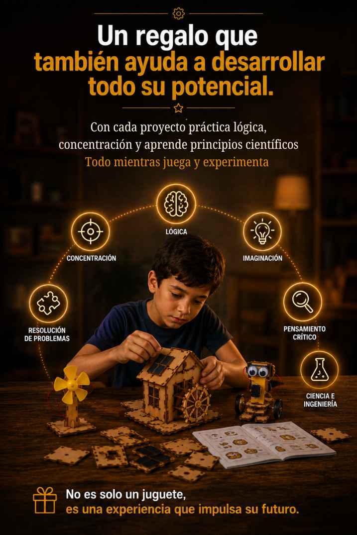 Kit de construcción en Madera MDF | El regalo perfecto 🎁