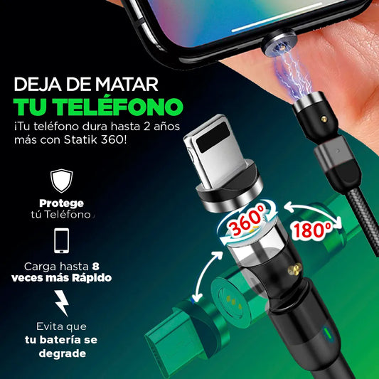 PACK DE CABLE DE CARGA -  MAGNETICOS (3 en1)