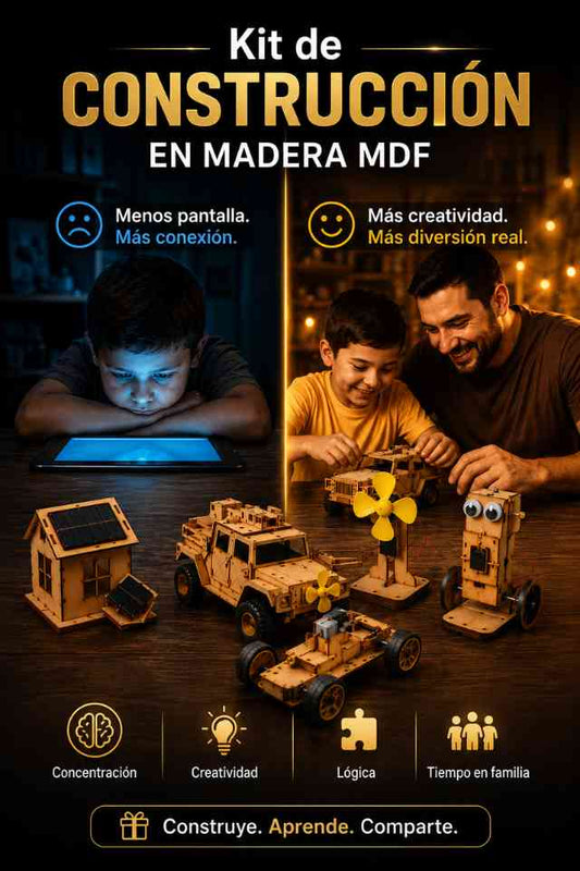 Kit de construcción en Madera MDF | Adios pantallas