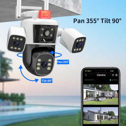Cámara de Seguridad de 3 Lentes
