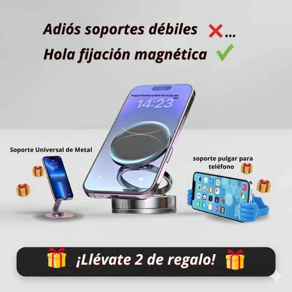 Adiós soportes débiles ❌Hola fijación magnética ✔️ ¡Y llévate 2 de regalo de diferentes modelos!