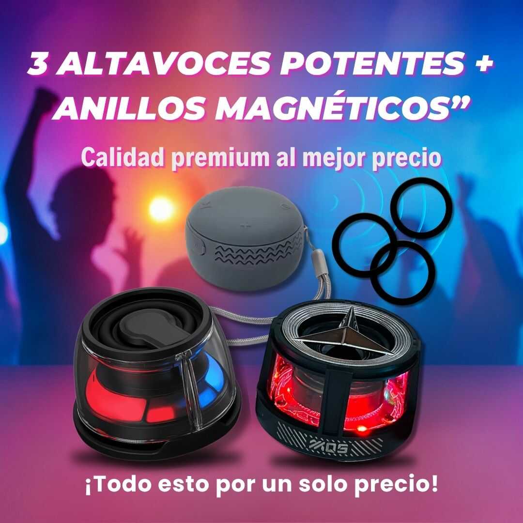 “🎶Pack Boom x3 | Potencia  + Estilo + Portabilidad”