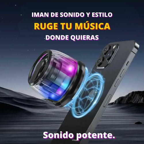 RUGE TU MÚSICA A DONDE VAYAS CON EL ALTAVOZ SONIDO POTENTE Y MAGNETICO