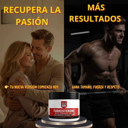 Turkesterone con Tongkat Ali | El secreto natural para fuerza, energía y músculo real
