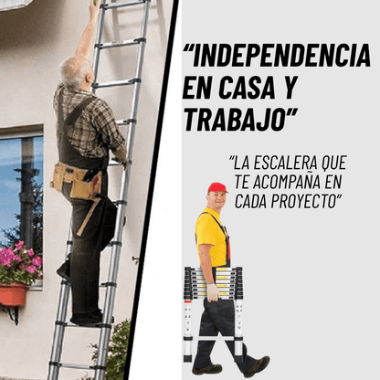 ESCALERA TELESCOPICA Y COMPACTA - MULTIFUNCIONAL (3.2M)