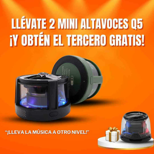 🔊Compra 2 Altavoz Q5 y lleva el tercero sin costo adicional