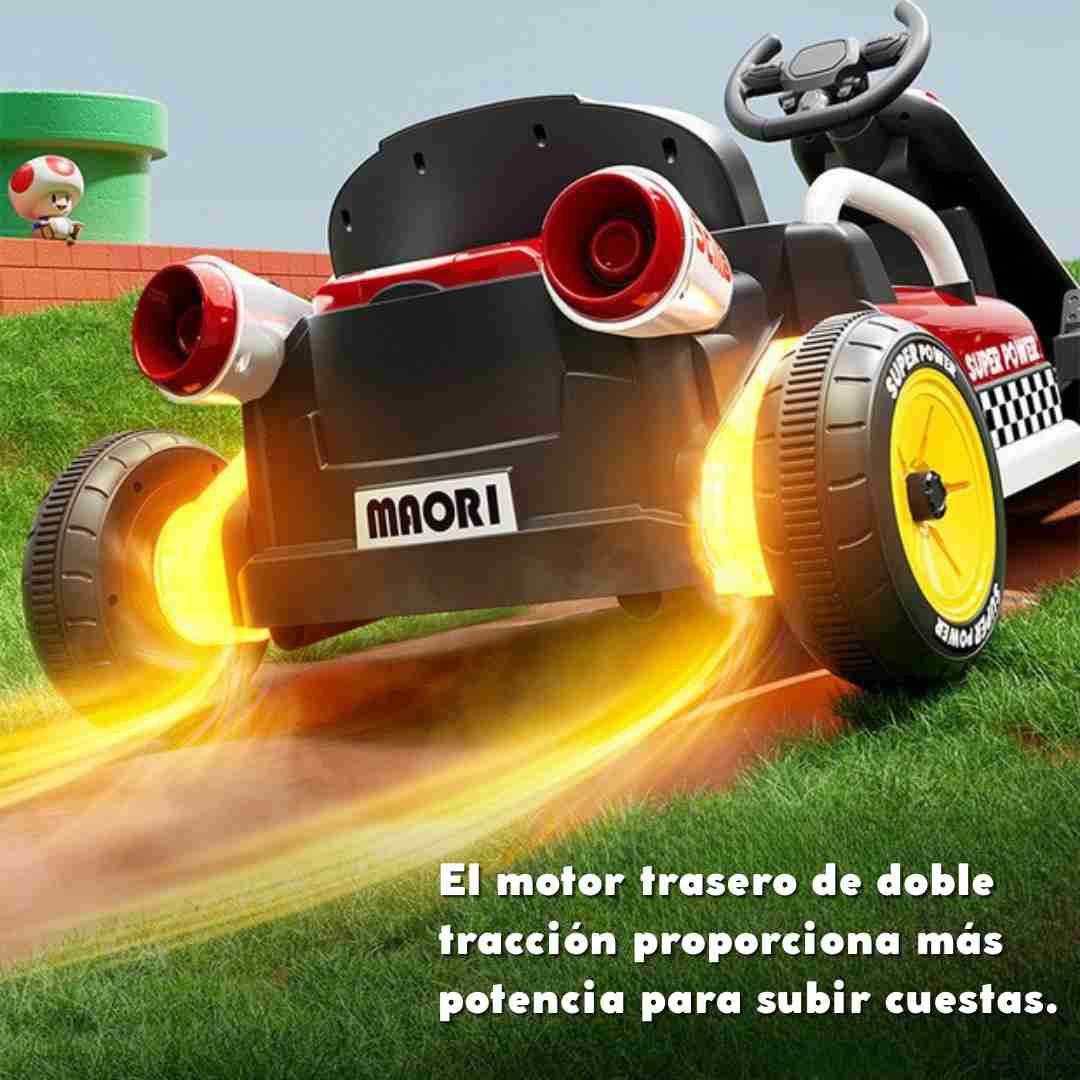 Super vehiculo electrico de carrera | modelo Mario Bros