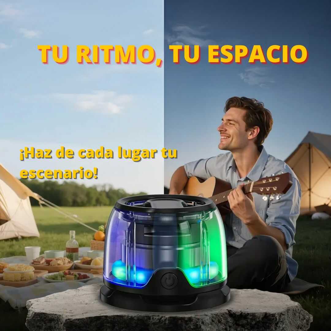 RUGE TU MÚSICA A DONDE VAYAS CON EL ALTAVOZ SONIDO POTENTE Y MAGNETICO