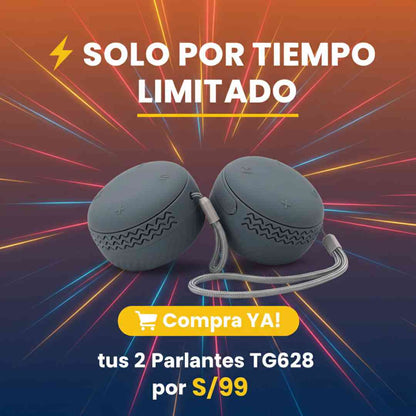 🚨 ¡IMPOSIBLE PERDERSE ESTO! 2 Parlantes TG628 por SOLO S/99