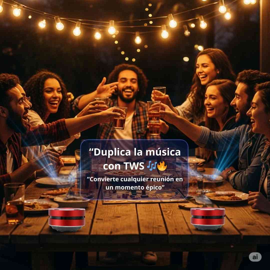 ¡Lleva 2 MINI SPEAKERS PODEROSOS al precio de 1! 🔥