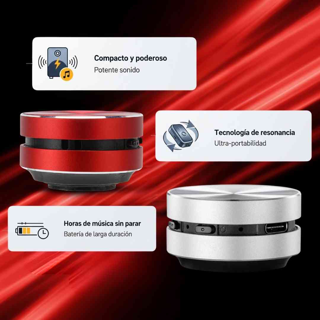 ¡Lleva 2 MINI SPEAKERS PODEROSOS al precio de 1! 🔥