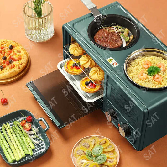 Máquina de desayuno eléctrica 4 en 1