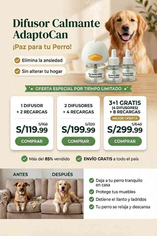 Difusor Calmante AdaptoCan | Paz para tu Perro