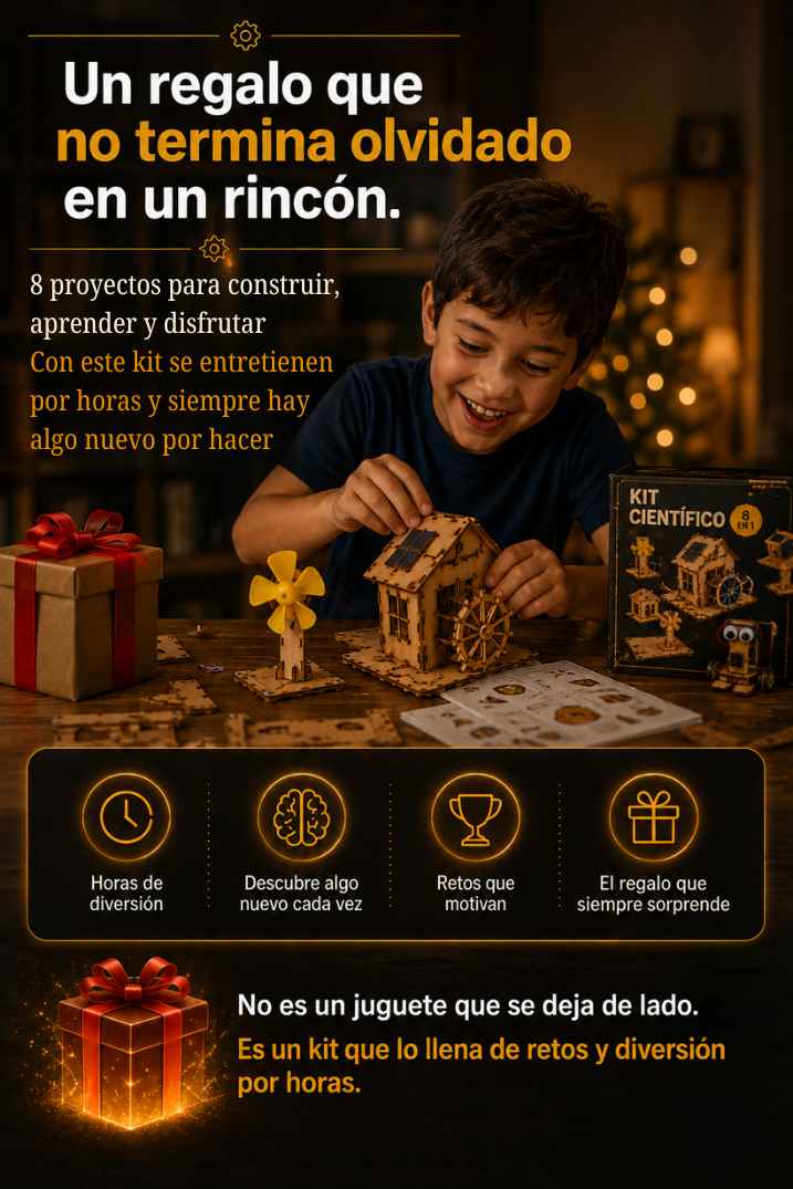 Kit de construcción en Madera MDF | El regalo perfecto 🎁