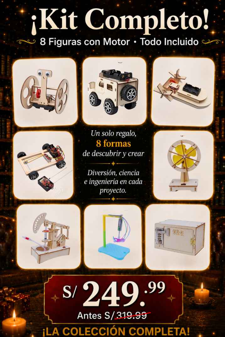 Kit de construcción en Madera MDF | El regalo perfecto 🎁